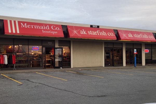 Illuminated Awning with Vinyl Graphics