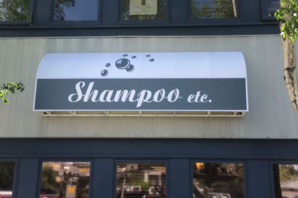 Illuminated Awning with Vinyl Graphics