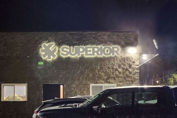 Halo Lit Channel Letter Superior Sign