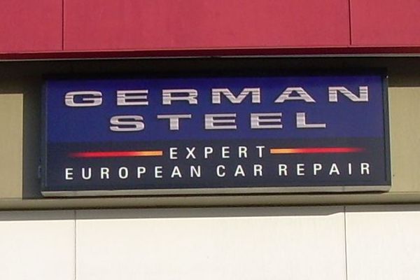 German Steel Sign Face