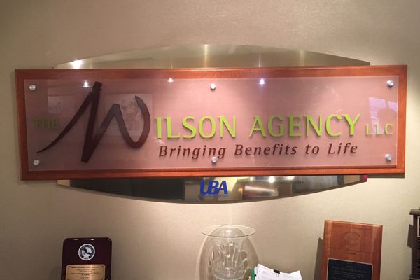Wilson Agency Reception Sign