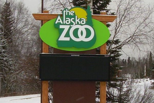 Alaska Zoo Sign