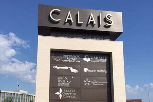Calais Office Center Sign