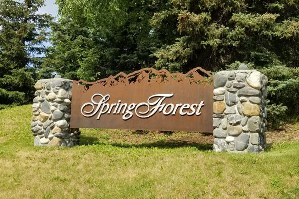 Spring Forest Subdivision Sign